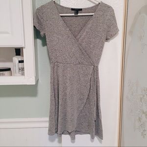 Grey Wrap Dress
